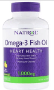 Natrol, Рыбий жир омега-3, натуральный лимонный вкус